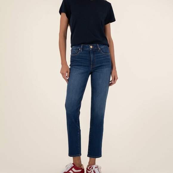 Kut from the Kloth Reese High Rise Ankle Straight Size 1414 / Attain W/Dark Base - Picture 1 of 3